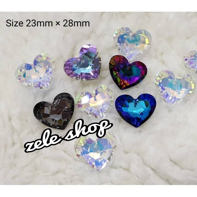 COPY SWAROVSKI LOVE PENDANT KILAU BIG SIZE 23x28mm