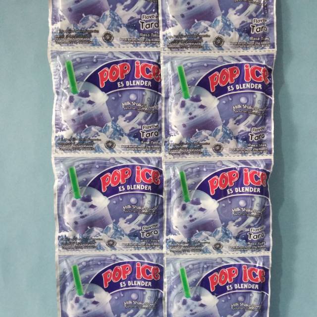 

Pop ice taro perrenteng isi 10 sachet