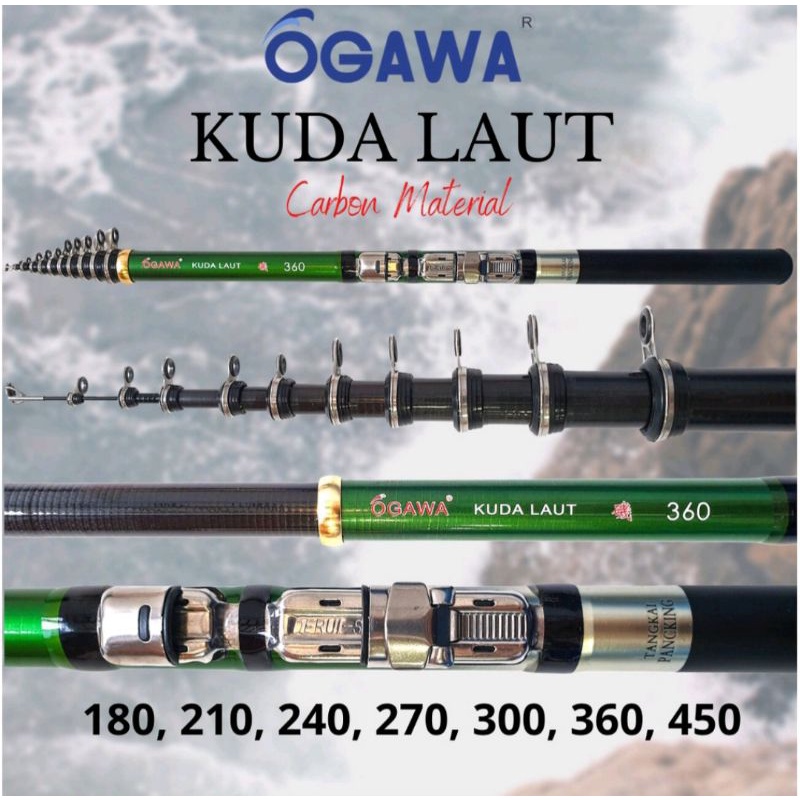 Joran Tegek OGAWA KUDA LAUT Murah panjang 180/210/240/270/300/360