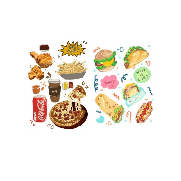 

fast food sticker
