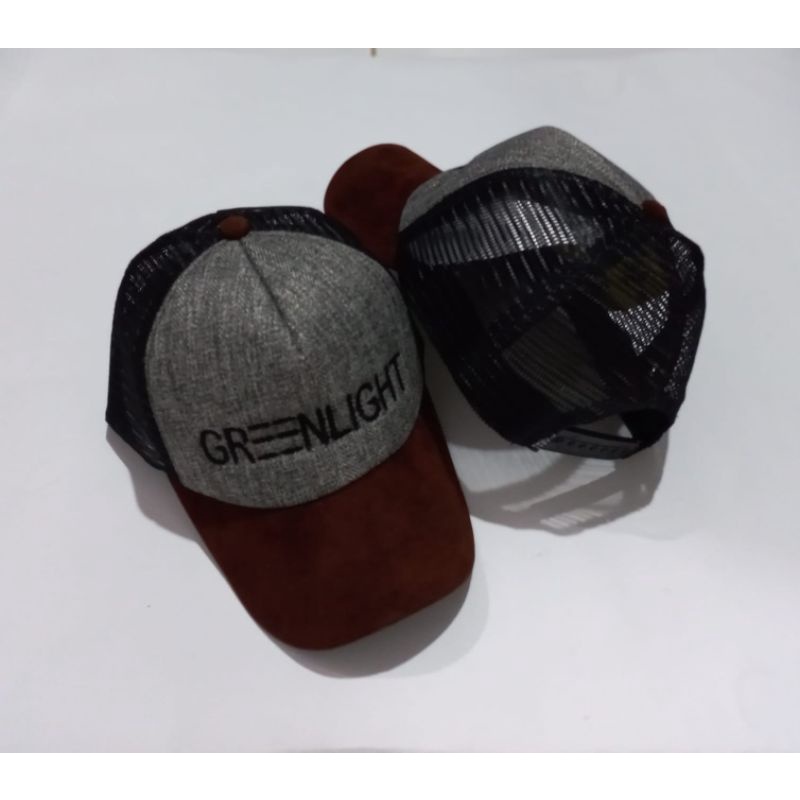 TOPI TRUCKER GREENLIGHT BORDIR