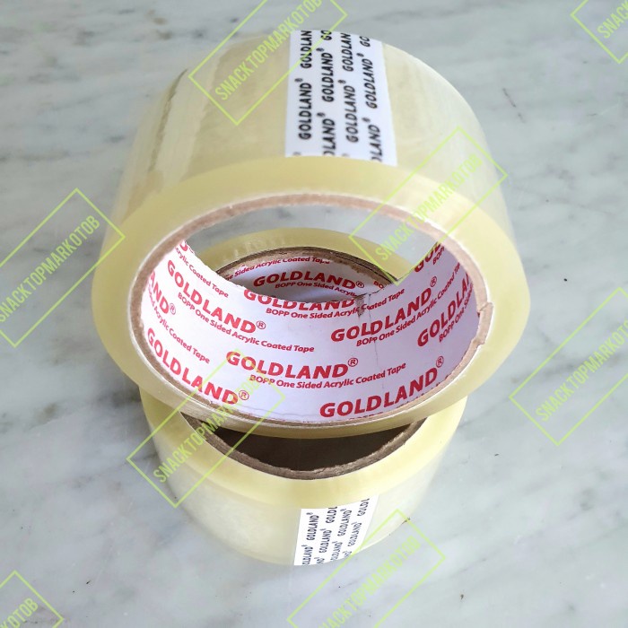 

perekat-pengikat- lakban bening / coklat 2inch (45mm) 50meter murah hemat ekonomis - campur