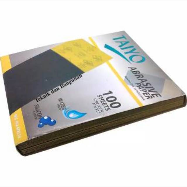 Abrasive Paper/Amplas Kertas Pasir Taiyo Waterproof 9&quot; x 11&quot; #60 - #2000