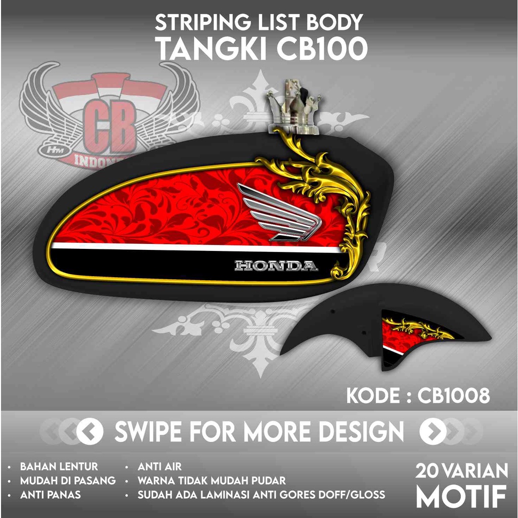 Striping CB 100 Sticker Tangki CB Stiker C100 | CB100 | CB1008