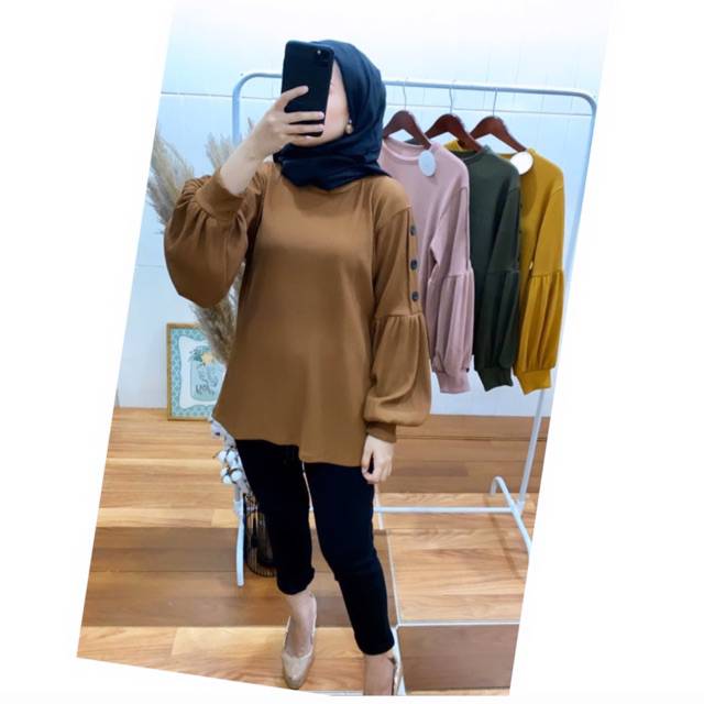 BLOUSE AGHNIA UNIQLO IMPORT