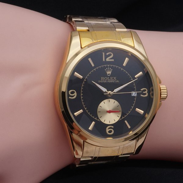 BARU Jam Tangan Automatic Rolex Sub Second Classic Klasik Rantai Stainlees Steel - Hargajam