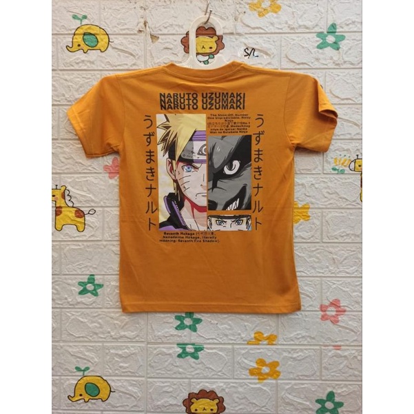 KAOS ANAK UZUMAKI NARUTO WARNA KUNING