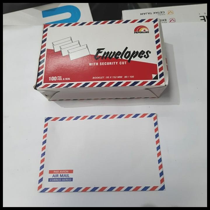 

Amplop Putih Airmail 104 Paperline Stock Lama 1 Pack Isi 100