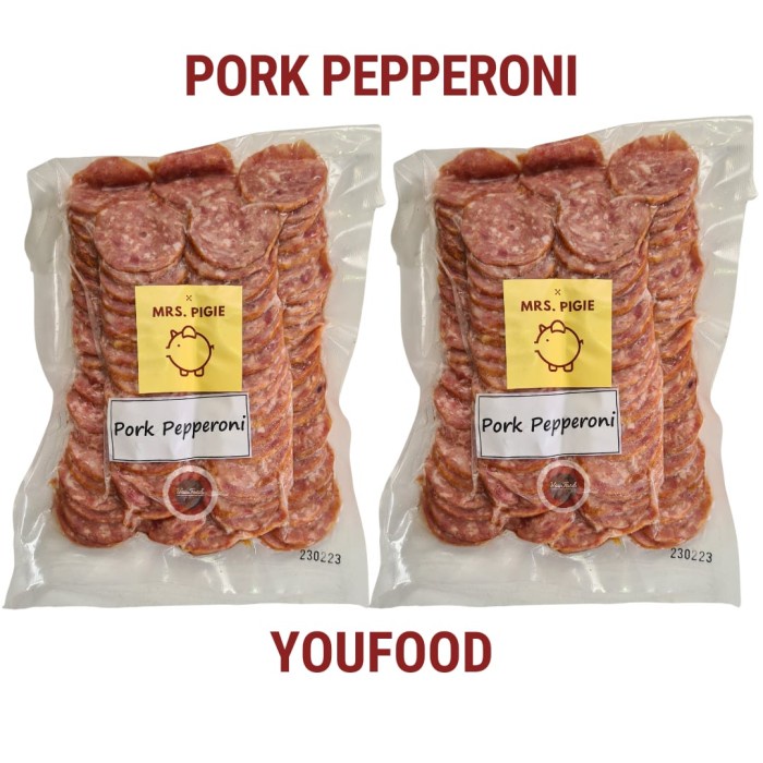 

PORK PEPPERONI, Mrs.Pigie - Premium - Pepperoni Babi 500gr