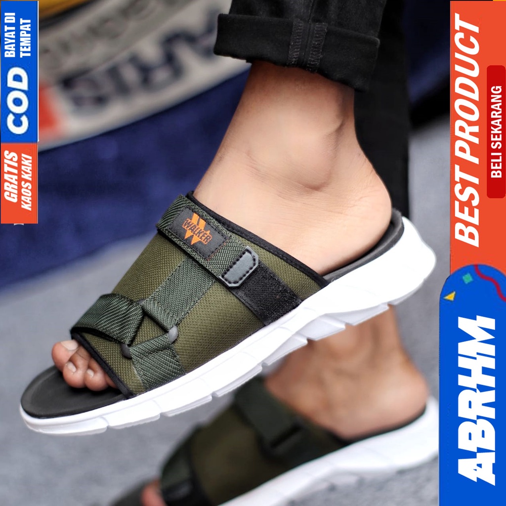 ABRHM SHOKA Sandal Slide Pria Sendal Slop Terbaru Distro