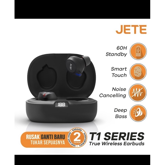 TWS JETE T1 GARANSI 2TAHUN GANTI BARU / JETE / TWS