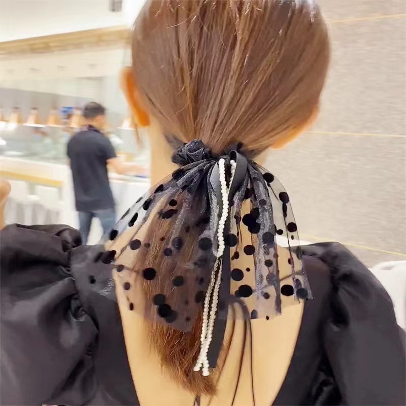 Ikat Rambut Mutiara Renda Kekinian Korean Aksesoris Fashion Import