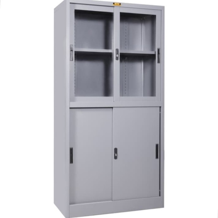 Lemari Besi Lemari Arsip Brother B 308 Pintu Sliding Kombinasi Kaca