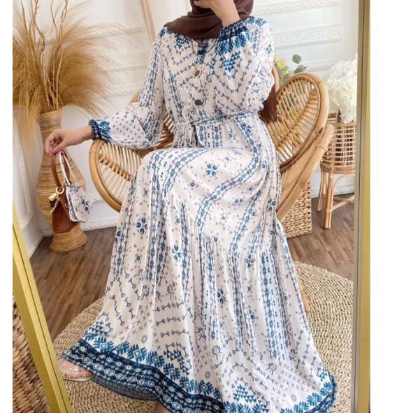 GMK.15Jn22в– (HARGA 0,5m) KAIN RAYON VISCOSE MOTIF ETNIK BATIK NAMARA