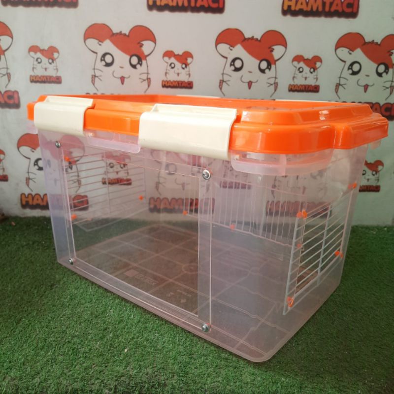 TRAVEL CAGE PET AKRILIC SIZE 15LTR MADE BY HAMTACI