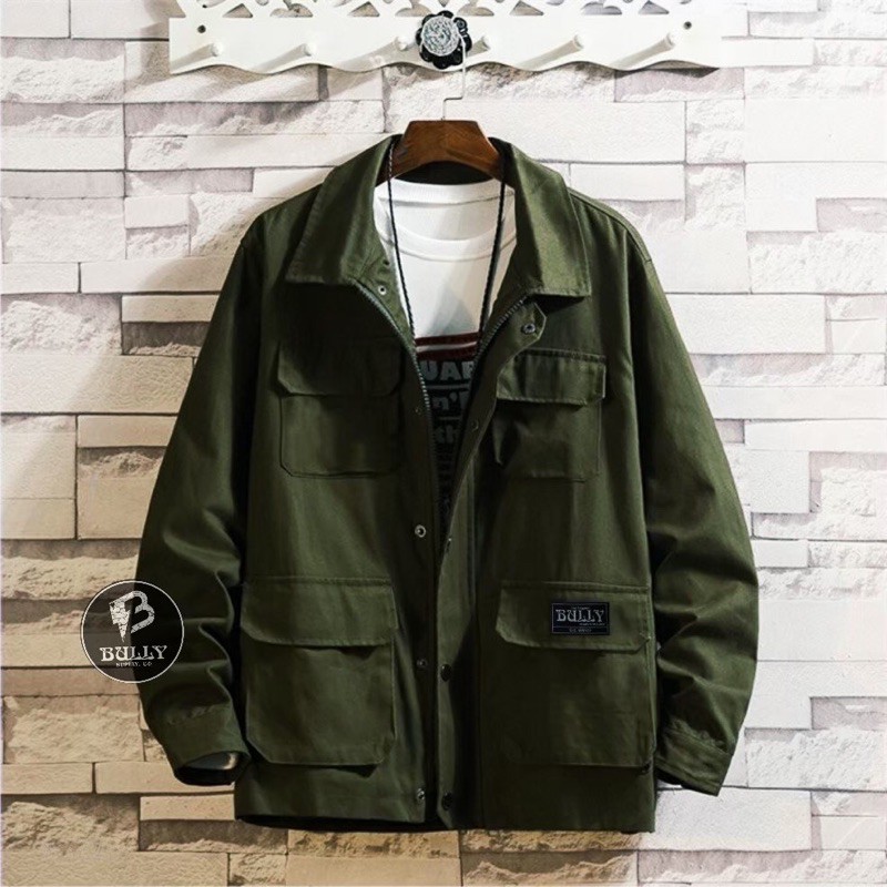 Jaket pria Jaket Semi Parka Bahan Baby Canvas