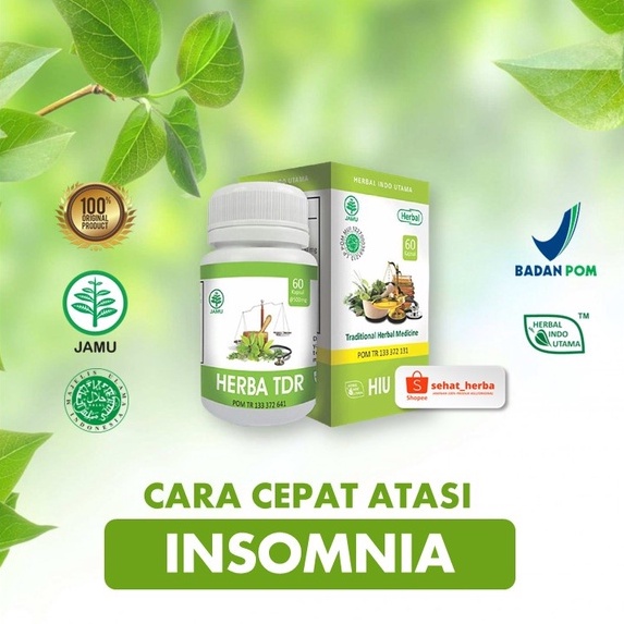HERBAL INSOMNIA ASLI/ORIGINAL - Herba TDR