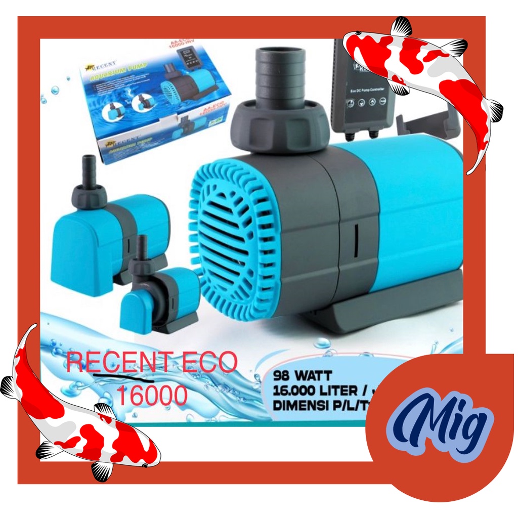 pompa celup aquarium RECENT AA ECO 16000 INV LOW WATT INVERTER DC