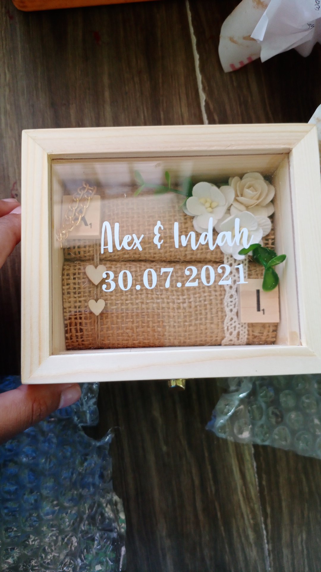 Kotak Cincin Kayu . Kotak Mahar . Kotak Perhiasan . Kotak Seserahan . Kotak Cincin Kayu