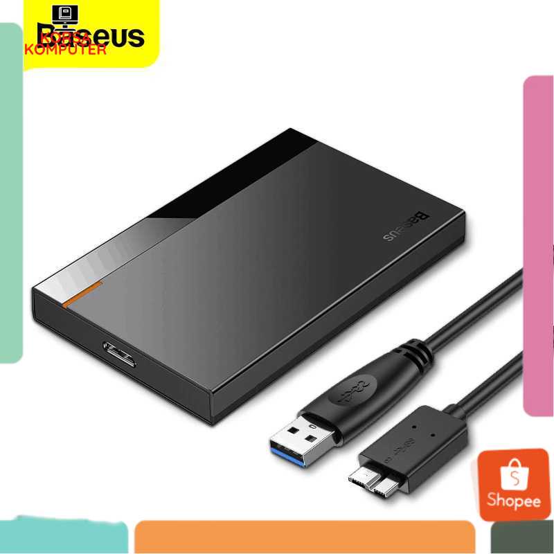 Case HD External Pelindung HDD Enclosure Case 2.5 Inch Micro USB Baseus Full Speed HDD Enclosure Cas