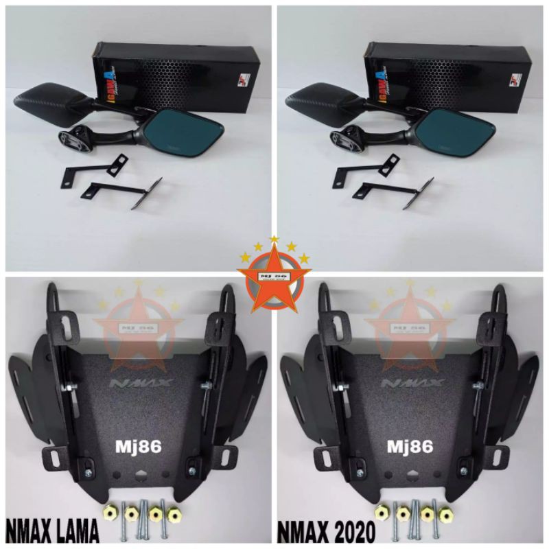 BREKET SERPO NMAX LAMA DAN NMAX NEW 2020 PAKET SPION R25