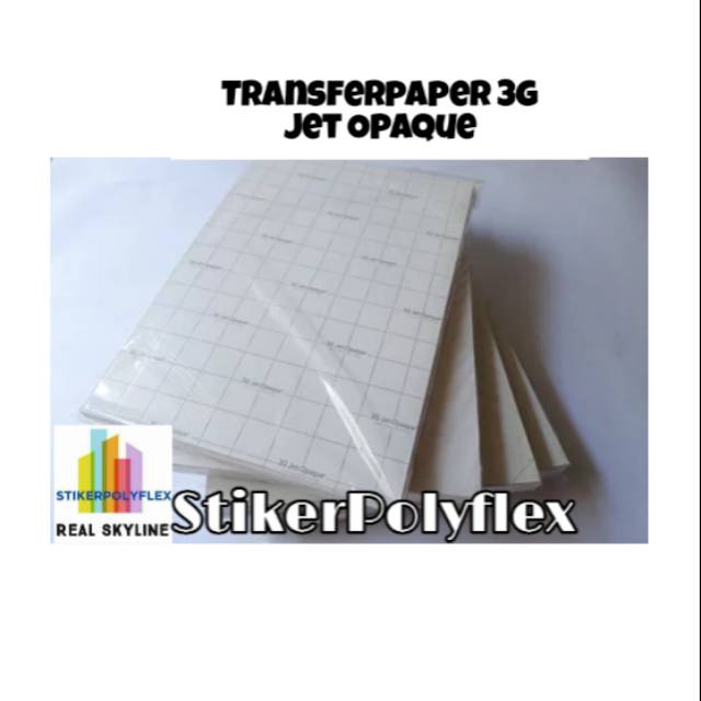 

Transfer Paper 3g jet Opaque A3 Murah