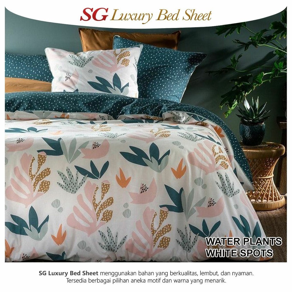 Bed Cover Set Seprei Sprei Katun Sg Queen King Nomor 1 Dan Nomor 2 Shopee Indonesia