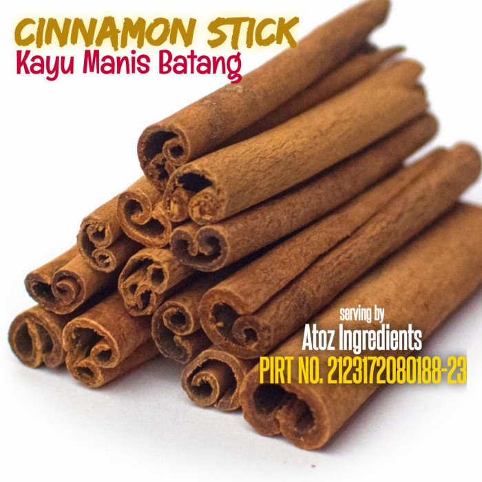 

Cinnamon Stick 1kg Kayumanis Batang 1kg