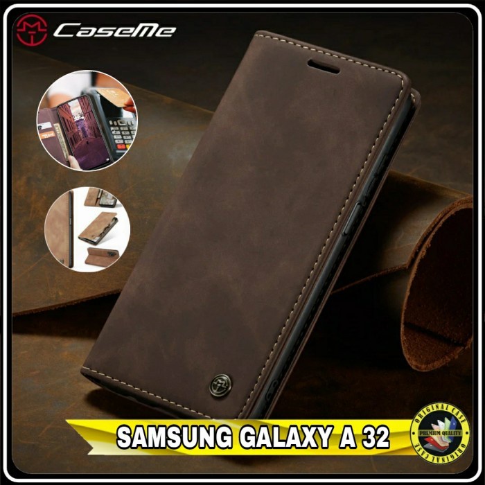 Casing Samsung Galaxy A 32 FlipCase Dompet kulit Slot CardPremium