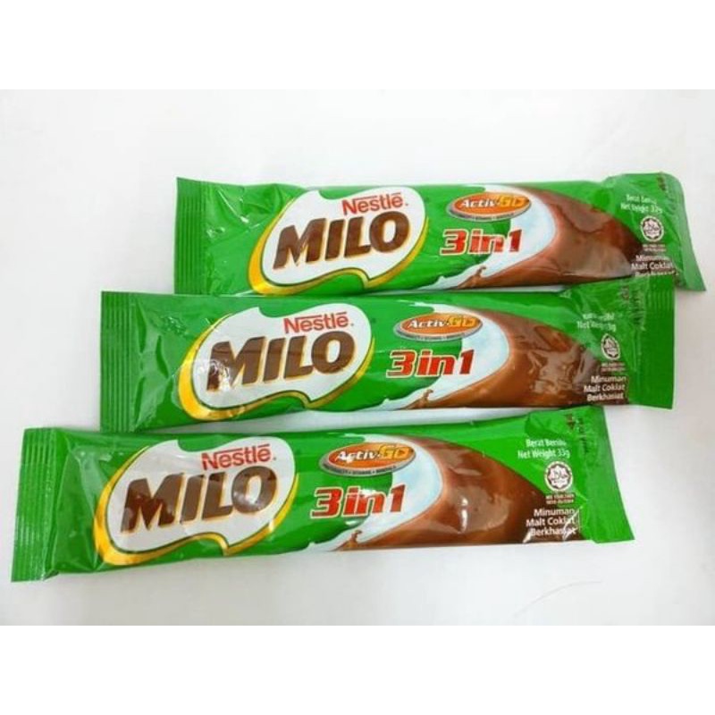 

Milo 3in1 Malaysia/Minuman Coklat / Milo Sachet