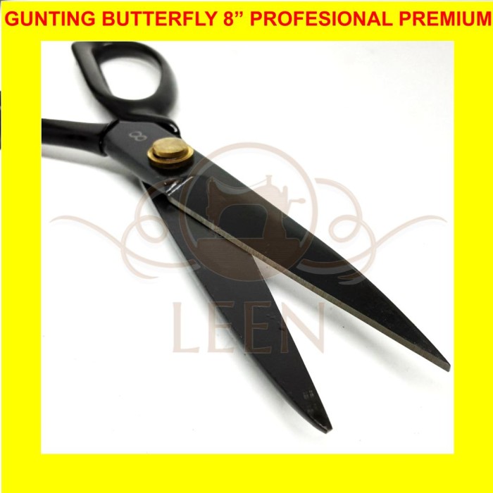 Gunting Kain BUTTERFLY 8 Inch BAJA Premium Profesional Tailor LEEN