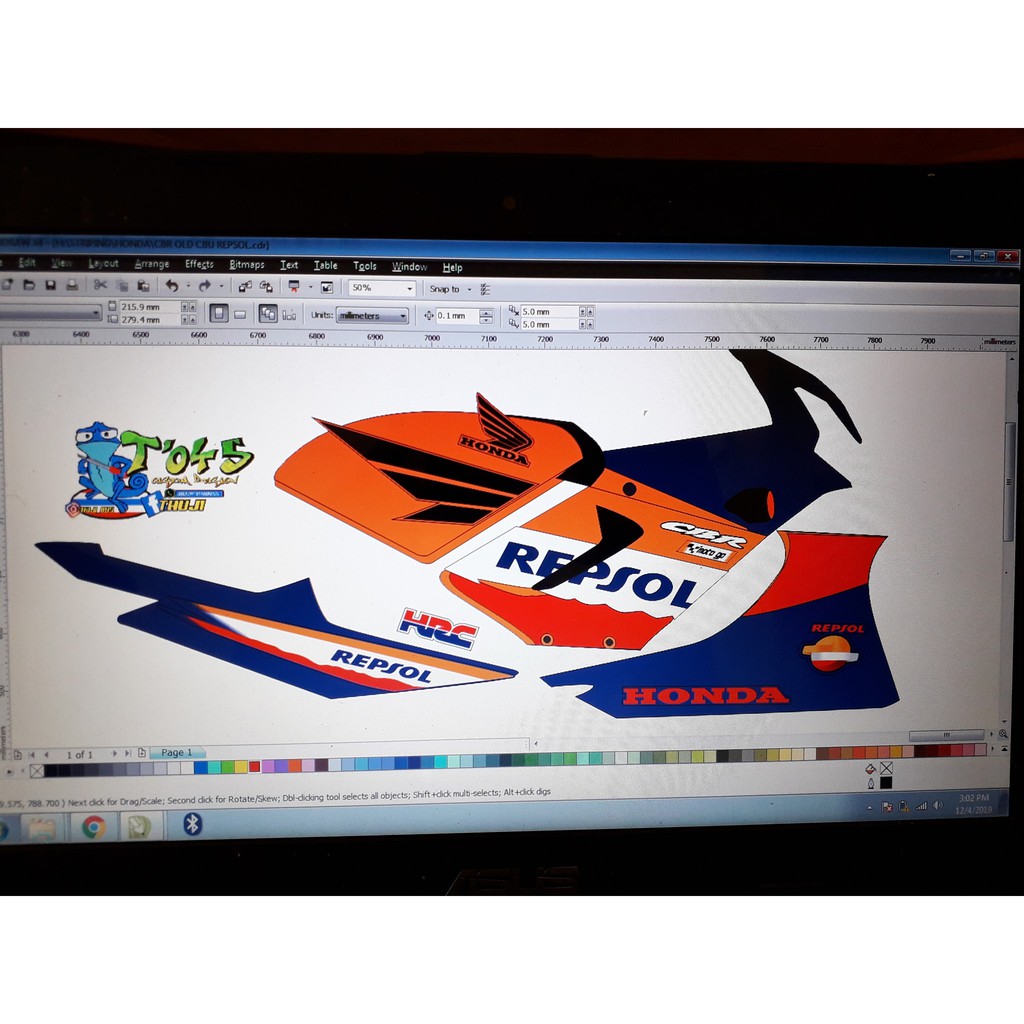 sticker striping cbr old cbr cbu thailand repsol