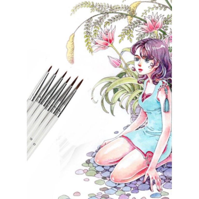 Mini Handle Detailing Brush 0/00/000 (3pcs)