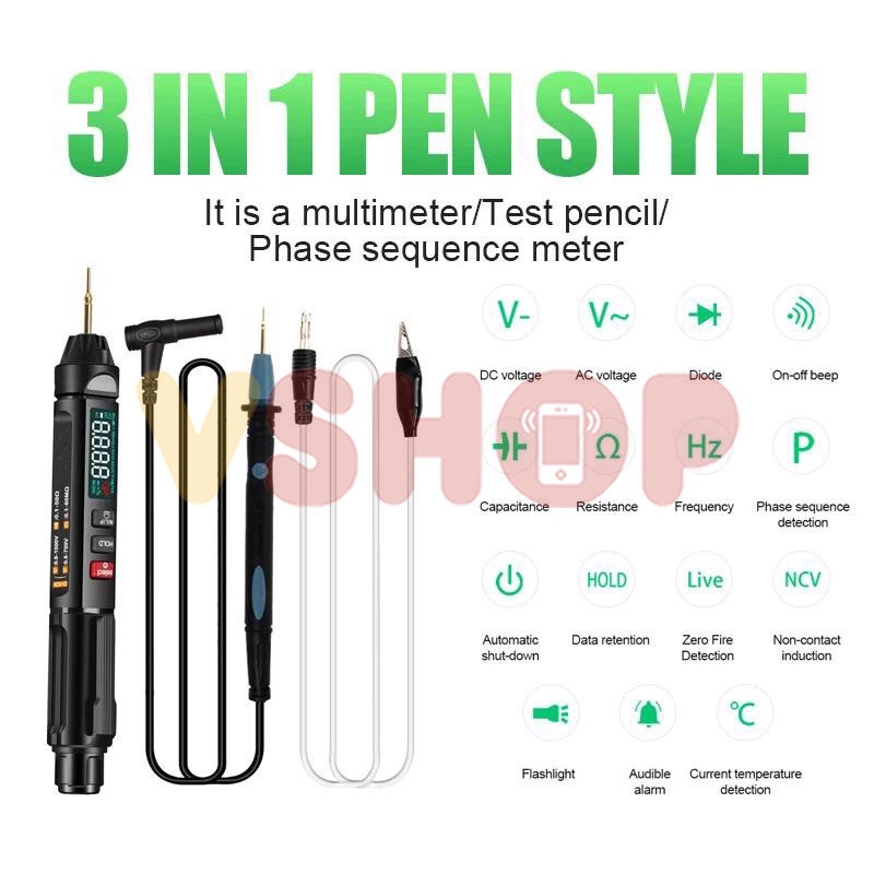 DIGITAL PEN MULTITESTER - MULTIMETER PEN DIGITAL RELIFE DT-01