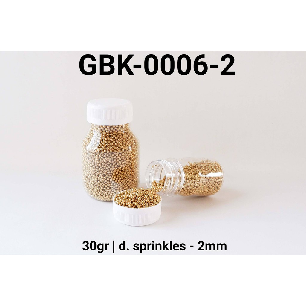 

GBK-0006-2 Sprinkles sprinkle sprinkel mutiara gold 30gram