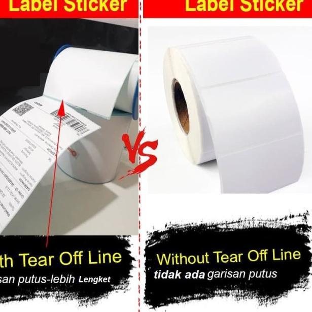 

☋ Kertas Label Bare 100 x 150 Kertas Stiker Thermal 100x150mm isi 300 ❂