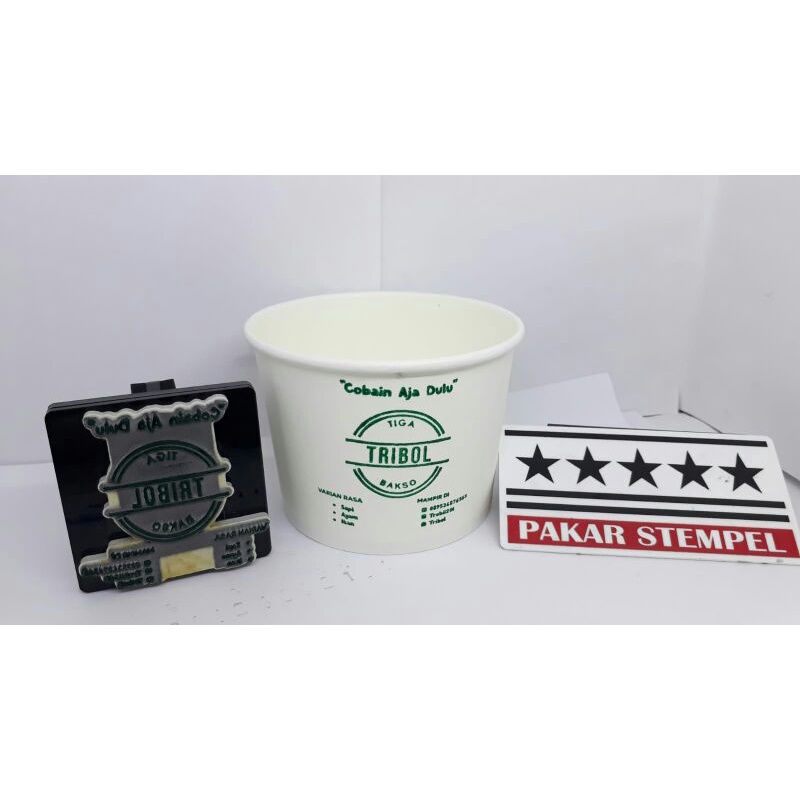 

Jual stempel paperbowl stempel anti luntur