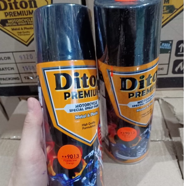 DITON Premium Pilok Pilox Cat Semprot F 9013** Fluorescent Orange Stabilo Orange (400cc)