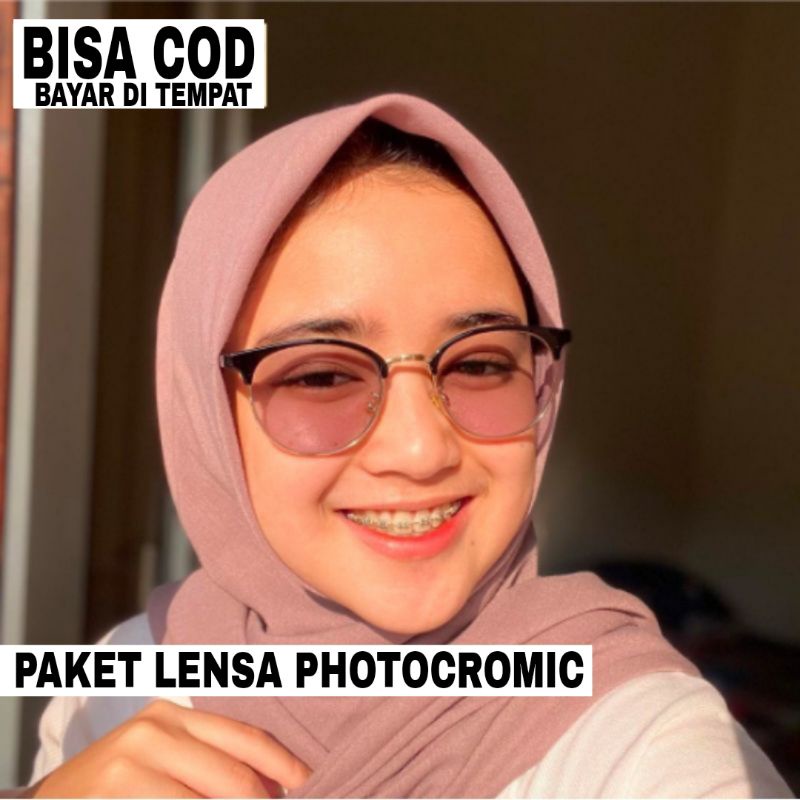 KACAMATA 6214 MURAH PAKET LENSA PHOTOCROMIC GREY