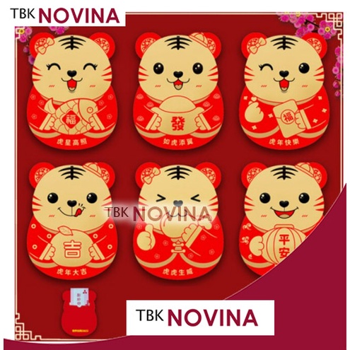 ANGPAO IMLEK TIGER BABY / RED POCKET CHINESE NEW YEAR / ANGPAU SINCIA