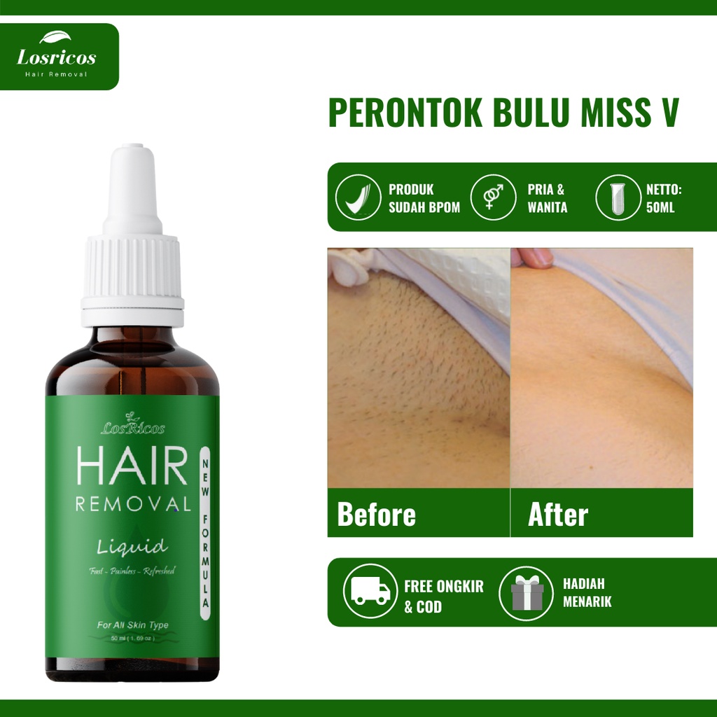Jual Perontok Bulu Miss V Permanen BPOM Original Losricos Hair Removal