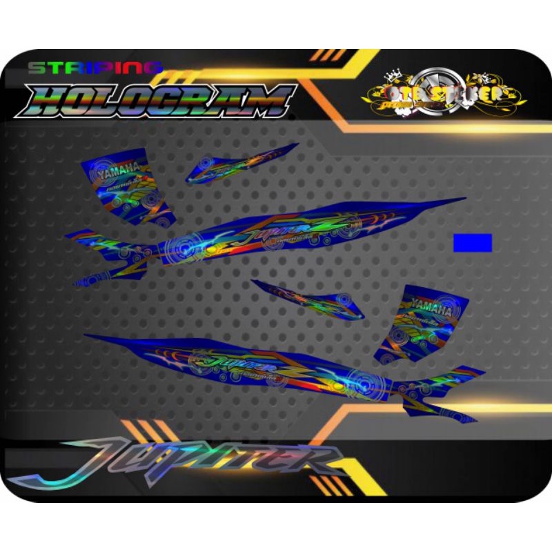 STRIPING VARIASI YAMAHA JUPITER Z BURHAN/OLD TAHUN 2003-2008 MOTIF UNGKEL"