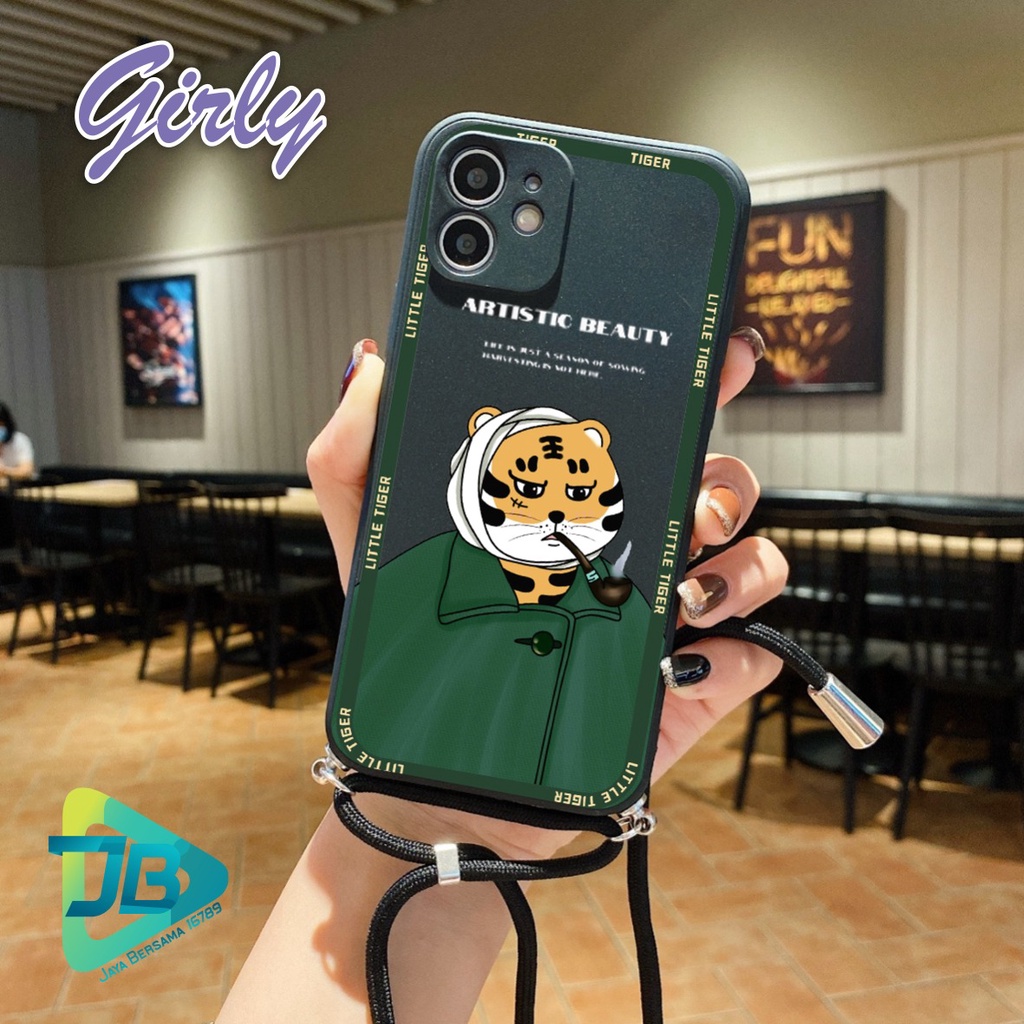 SOFTCASE SILIKON SLINGCASE TALI LANYARD STRAP PHONE MACARON PELINDUNG KAMERA GIRLY OPPO VIVO SAMSUNG XIAOMI REALME IPHONE ALL TYPE JB5580
