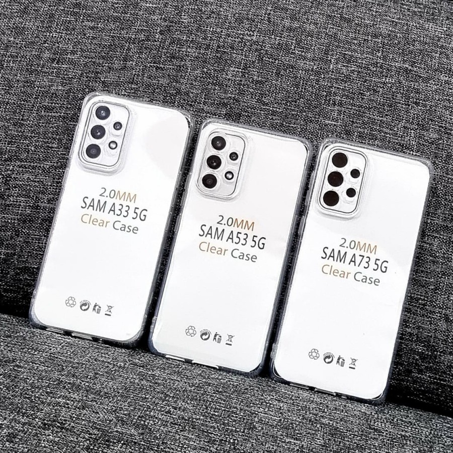 Samsung A54 5G A34 5G A24 A14 SAM A04E 2022 A04 2022 A04S 2022 A13 4G / Samsung A23 4G M23 A33 A54 A73 5G Clear Case Premium 2.0mm TPU Transparan Casing Ultra Casing