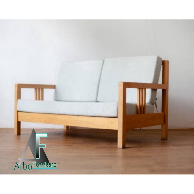 SOFA MINIMALIS VINTAGE RETRO| SOFA RETRO KAYU JATI BERKUALITAS