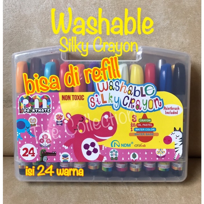 

PASTEL-DRY-OIL- ATK0446PM PAKET PROMO ISI 24 WASHABLE SILKY CRAYON 4124SPP PAINTMATE -OIL-DRY-