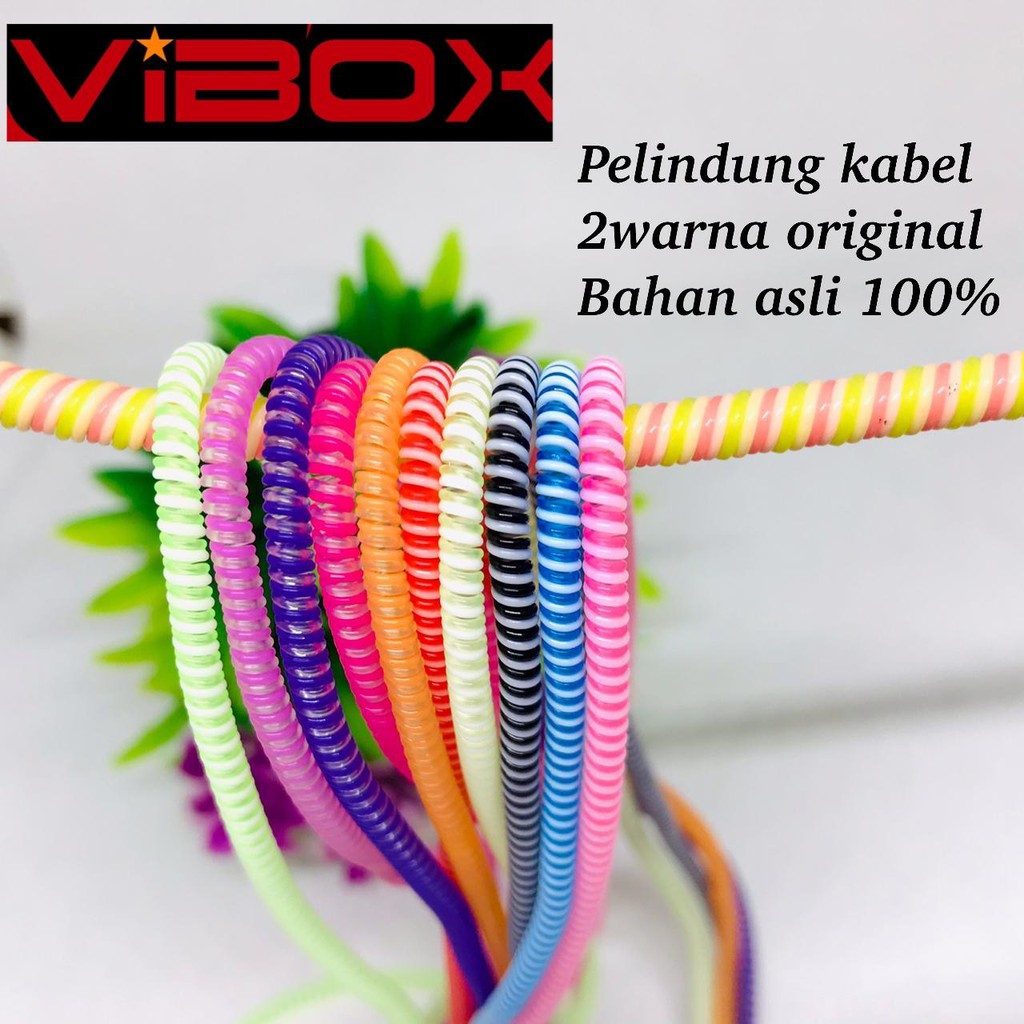 ( 10Pcs ) Pelindung Kabel VIBOX Cord Protector Spiral Pelapis Kabel Dan Gurita Gojek