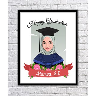 Edit Foto Vector/Kartun Murah Untuk Kado Wisuda | Shopee Indonesia