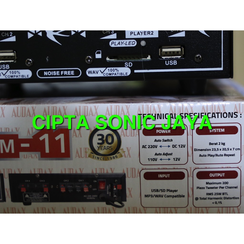 amplifier mesin walet audax AXM11