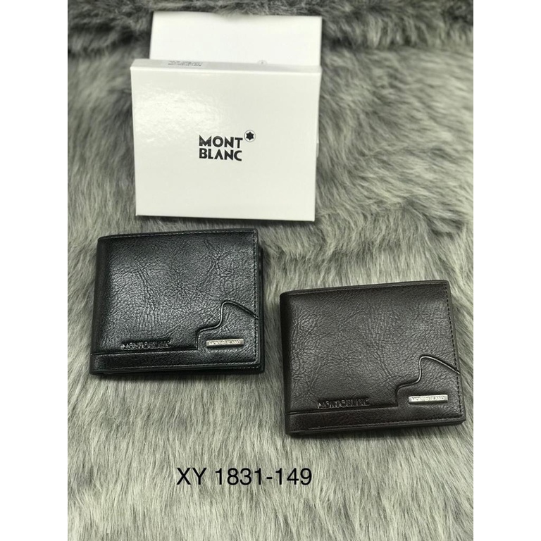 MURAH!! Dompet Kulit Pria Kulit Asli Original - Dompat laki laki MOUNTBLANC pendek Lipat 1825-92